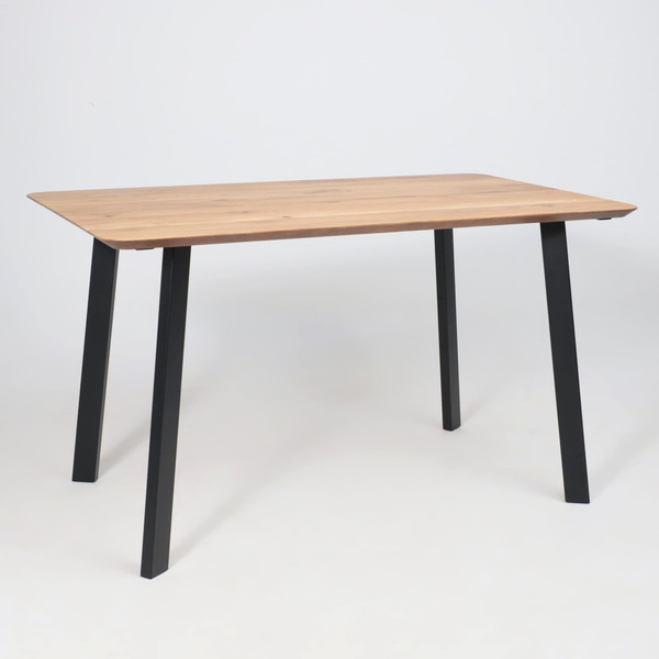 Изображение товара Обеденный стол ОКА Майон 120x80x74 (дуб натуральный/черный)