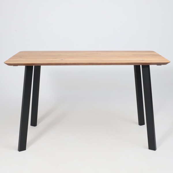 Изображение товара Обеденный стол ОКА Майон 120x80x74 (дуб натуральный/черный)