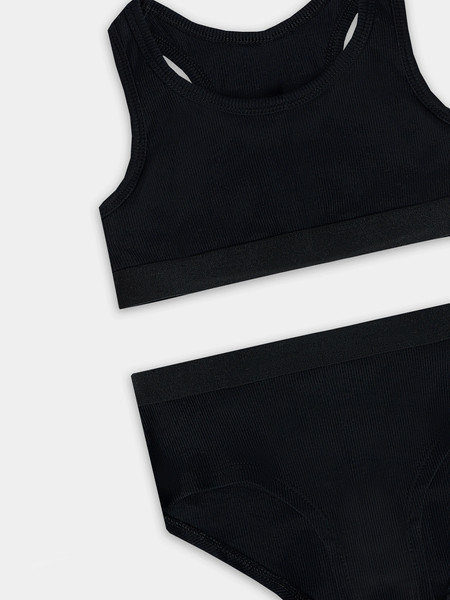 Изображение товара Комплект бельевой детский Mark Formelle 447703 (р.128-64, черный/декор)