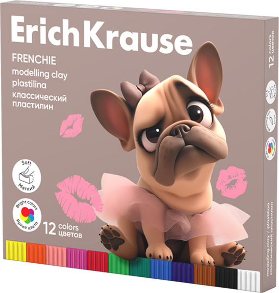 Изображение товара Пластилин Erich Krause Frenchie / 65199 (12цв)