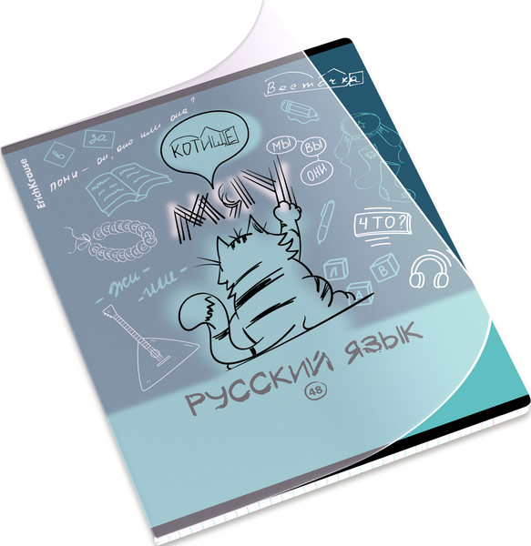 Изображение товара Тетрадь предметная Erich Krause Котоформулы. Русский язык / 59697 (48л)