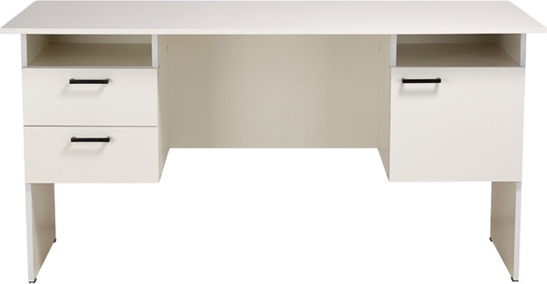 Изображение товара Письменный стол Polini Kids Home Vector 109, с 2 ящиками и полкой / 0002895.9 (белый)