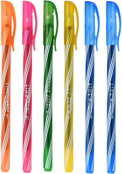 Изображение товара Набор шариковых ручек LINC Candy / 7008L-6B (6шт, синий)