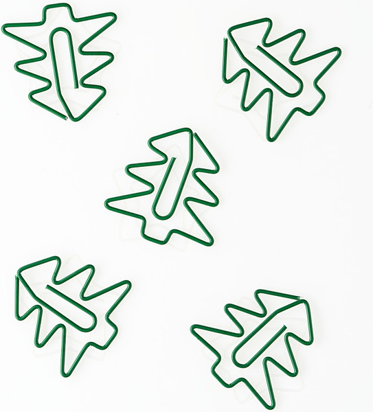 Изображение товара Скрепки Globus Елочка / С33-12ЕЛЗ (12шт, зеленый)