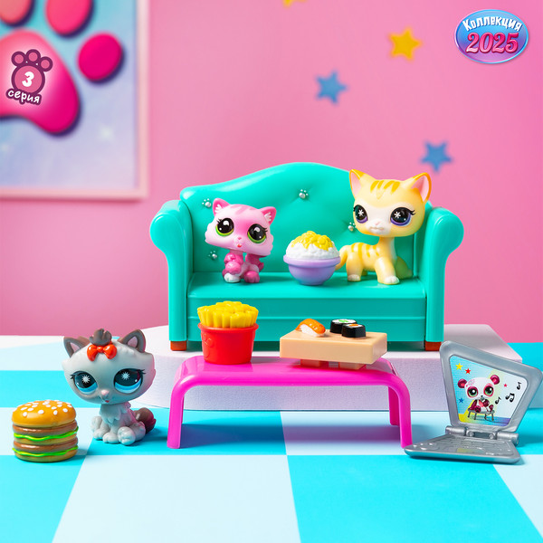 Изображение товара Игровой набор Hasbro Littlest Pet Shop Обед с друзьями / 00636_LPS