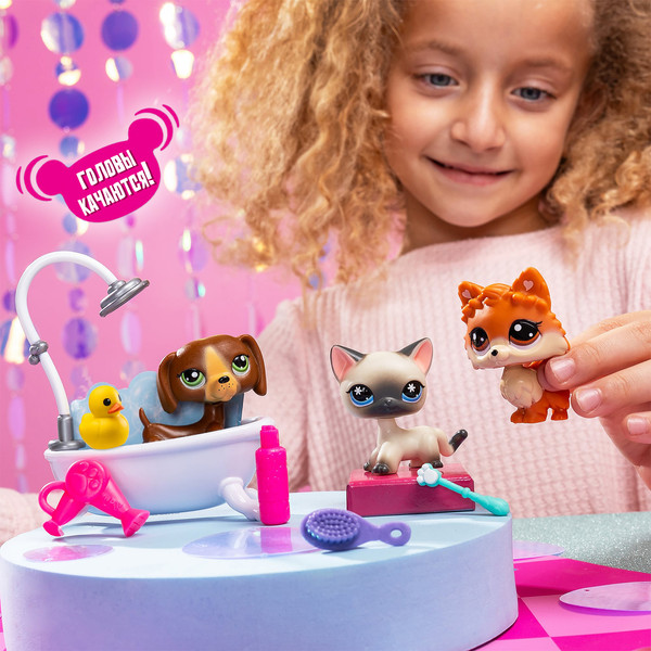 Изображение товара Игровой набор Hasbro Littlest Pet Shop Груминг спа / 00638_LPS 