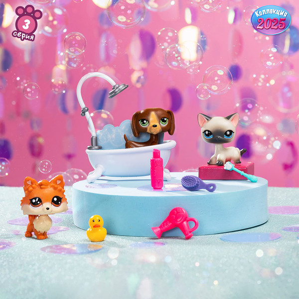 Изображение товара Игровой набор Hasbro Littlest Pet Shop Груминг спа / 00638_LPS 