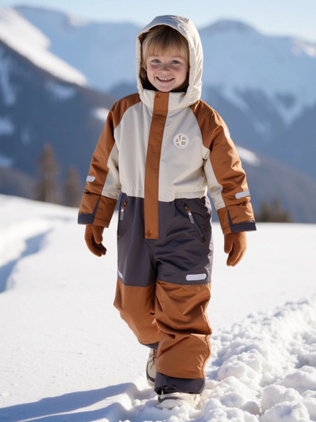 Изображение товара Комбинезон верхний детский Amarobaby Active / AB-OD25-6202ACT/03-122 (р.122-128, бежевый)