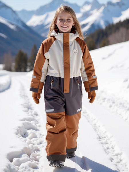 Изображение товара Комбинезон верхний детский Amarobaby Active / AB-OD25-6202ACT/03-122 (р.122-128, бежевый)