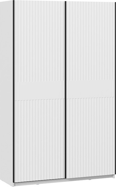 Изображение товара Шкаф-купе ТриЯ Оскар Тиффани Т2 1400 / 282728 (черный/белый снег/белый софт)