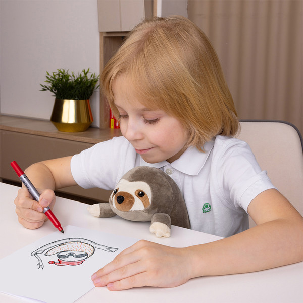 Изображение товара Мягкая игрушка Maxitoys Ленивец Лёня MT250302-18