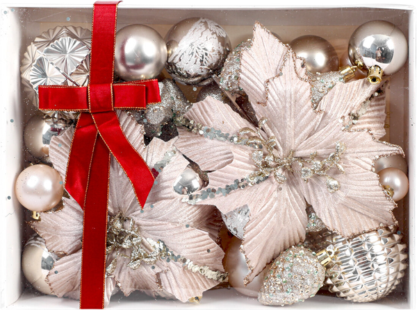 Изображение товара Набор елочных игрушек Золотая сказка 592592 (54шт, шампань)