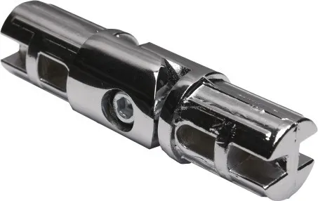 Изображение товара Соединитель для трубы мебельной AKS d25 544 петельный (хром)
