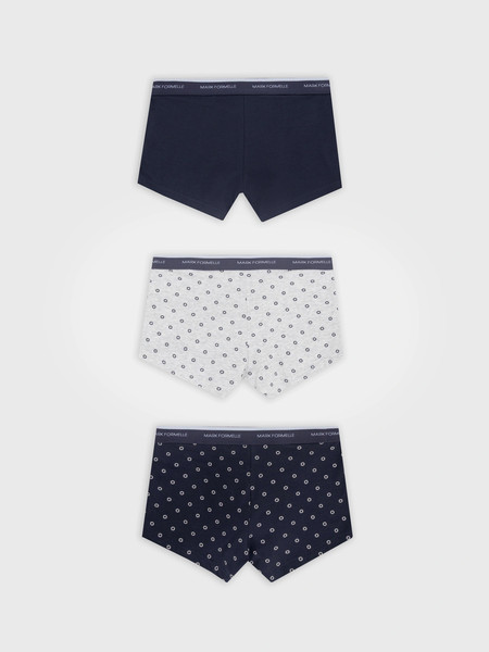 Изображение товара Комплект мужских трусов Mark Formelle 411124-3 (р.86-96, узор на грозе/на сером меланже/гроза)