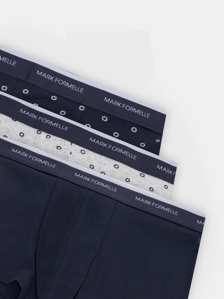 Изображение товара Комплект мужских трусов Mark Formelle 411124-3 (р.86-96, узор на грозе/на сером меланже/гроза)