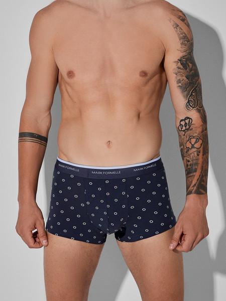 Изображение товара Комплект мужских трусов Mark Formelle 411124-3 (р.102-112, узор на грозе/на сером меланже/гроза)