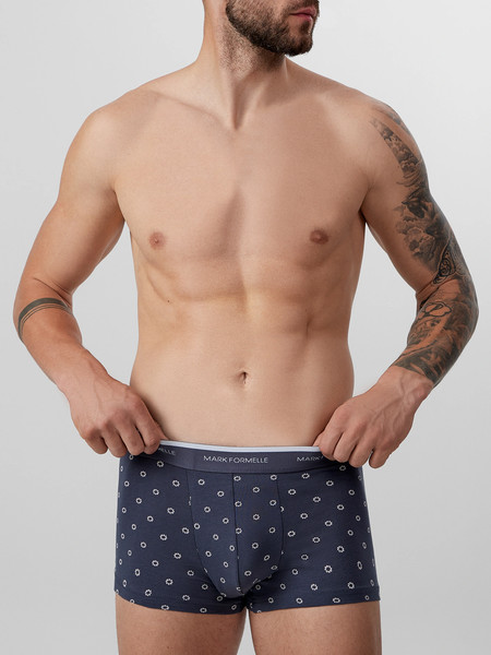 Изображение товара Комплект мужских трусов Mark Formelle 411124-3 (р.102-112, узор на грозе/на сером меланже/гроза)