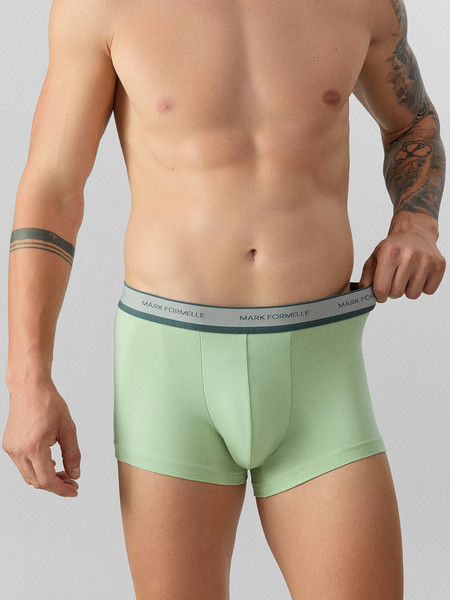 Изображение товара Комплект мужских трусов Mark Formelle 411124-3 (р.98-108, светло-зеленый/серо-голубой/темно-синий)
