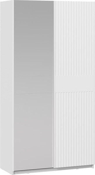 Изображение товара Шкаф-купе ТриЯ Оскар Тиффани Т2 1200 / 282715 ( белый/белый снег/белый софт)