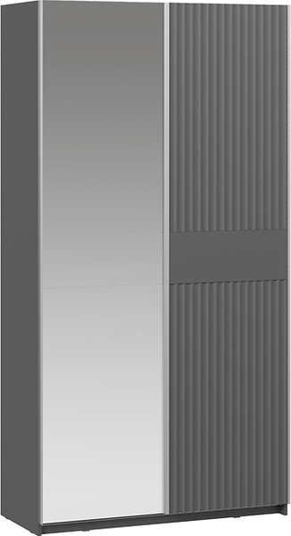 Изображение товара Шкаф-купе ТриЯ Оскар Тиффани Т2 1200 / 282719 ( серебро/серый графит/графит матовый)