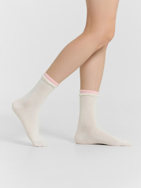 Изображение товара Носки детские Mark Formelle 430A-3166 (р.18, молочный/светлый эвкалипт/светлая лаванда)