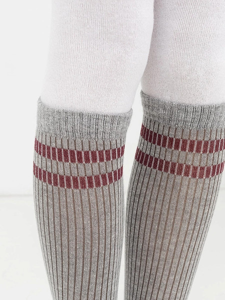 Изображение товара Колготки детские Mark Formelle 712K-1932 (р.116-122, серый меланж/белый)