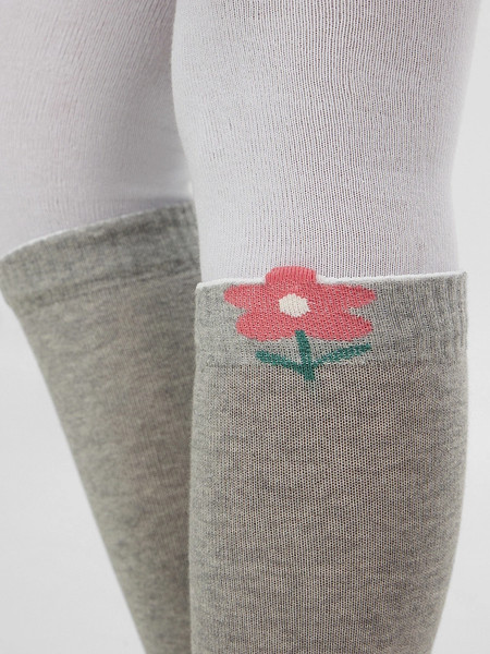 Изображение товара Колготки детские Mark Formelle 712K-2797 (р.116-122, белый/серый меланж)