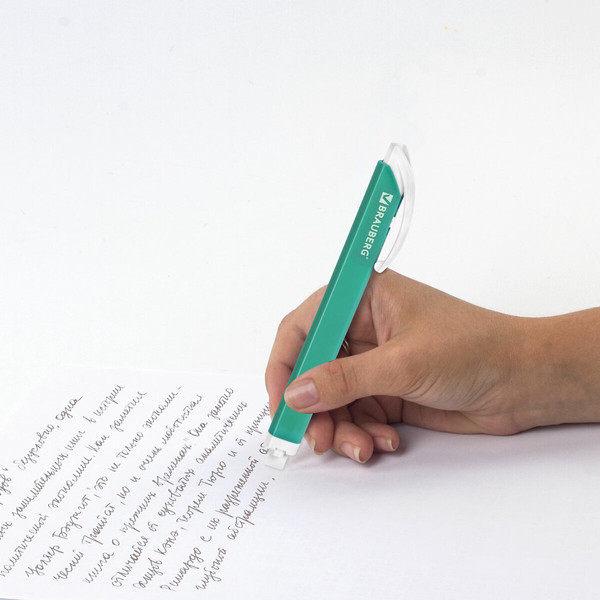 Изображение товара Ластик Brauberg Trios. Выдвижной со сменными ластиками / 272693 (бирюзовый)