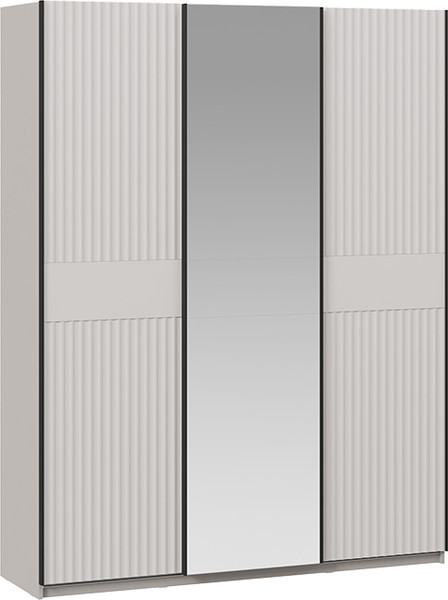 Изображение товара Шкаф-купе ТриЯ Оскар Тиффани Т2 1800 / 280822 (черный/кашемир/кашемир матовый)