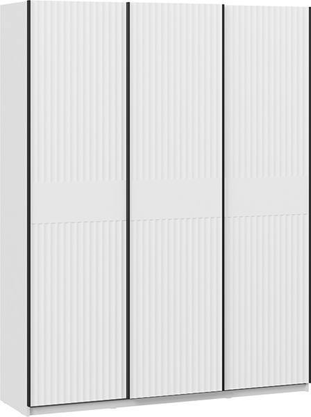 Изображение товара Шкаф-купе ТриЯ Оскар Тиффани Т2 1800 / 282744 (черный/белый снег/белый софт)