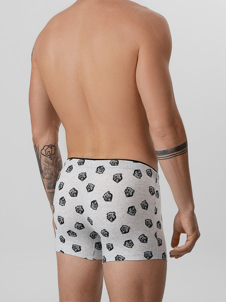 Изображение товара Трусы мужские Mark Formelle 411134 (р.98-108, медведи на светло-сером меланже)