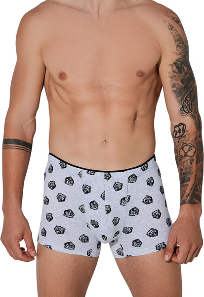 Изображение товара Трусы мужские Mark Formelle 411134 (р.98-108, медведи на светло-сером меланже)