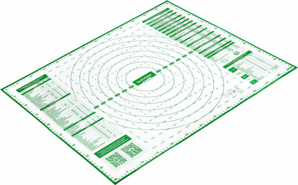 Изображение товара Коврик для теста Daswerk Силиконовый с пластиковым ножом / 608428 (зеленый)