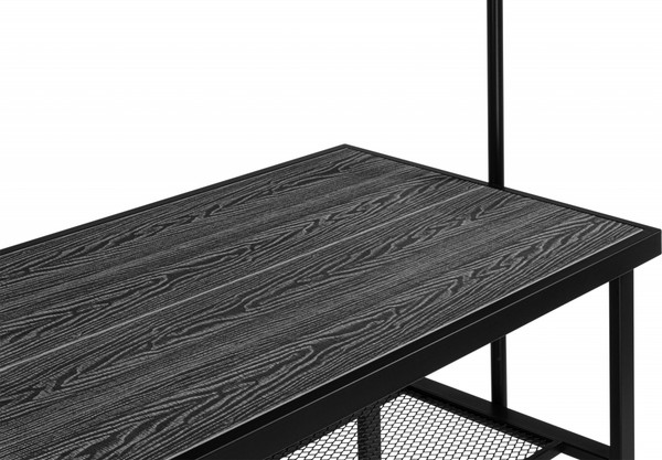 Изображение товара Барный стол Woodville Сари 120х50х171 (дпк графит/черный)