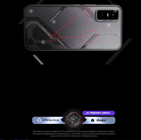 Изображение товара Смартфон Infinix GT 30 Pro 8GB/256GB (серый)