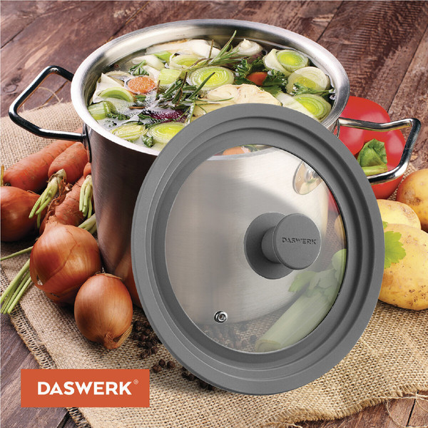 Изображение товара Крышка стеклянная Daswerk Универсальная / 607588 (серый)