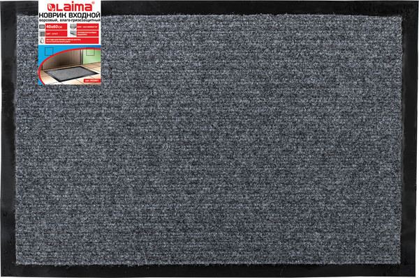 Изображение товара Коврик грязезащитный Laima 602861 (серый)