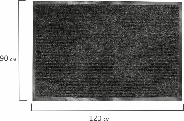 Изображение товара Коврик грязезащитный Laima 602874 (черный)