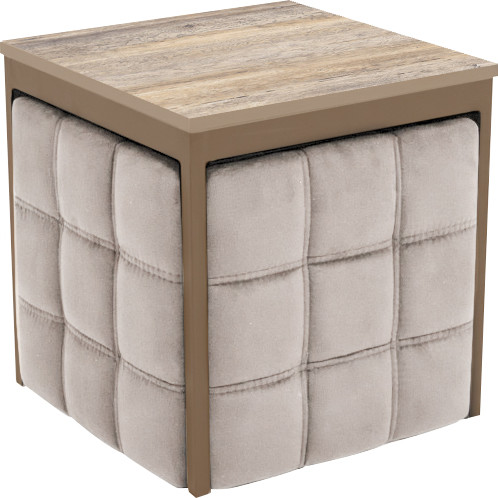 Изображение товара Пуф-трансформер Мир стульев 6в1 (капучино/велютто 17)