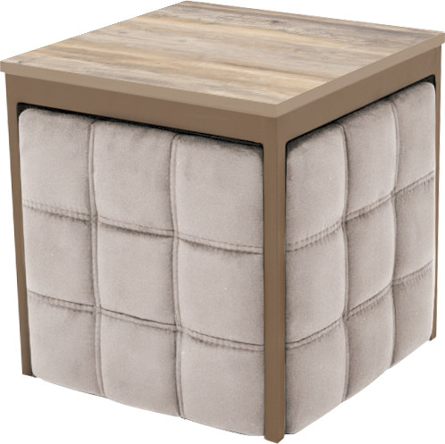 Изображение товара Пуф-трансформер Мир стульев 6в1 (капучино/велютто 17)