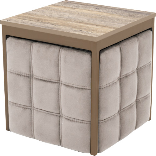 Изображение товара Пуф-трансформер Мир стульев 6в1 (капучино/велютто 18)