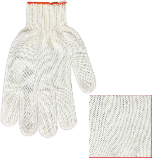 Изображение товара Перчатки защитные Laima Стандарт / 600804 (10шт, белый)