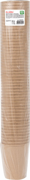 Изображение товара Набор одноразовых стаканов Laima Eco Craft / 608370 (50шт)