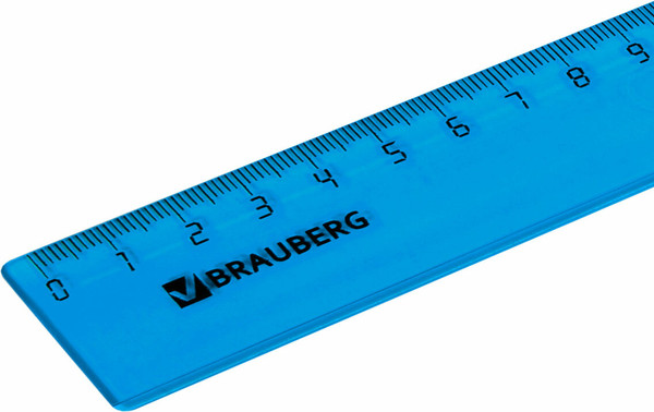 Изображение товара Линейка Brauberg 210610 (прозрачный)