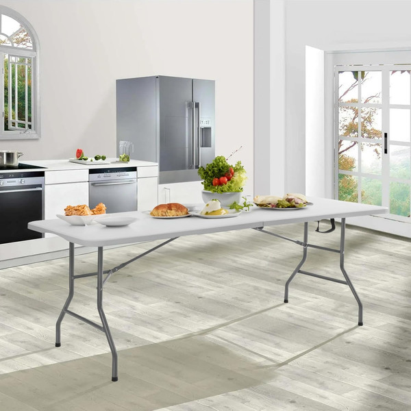 Изображение товара Стол складной Sundays AC-Z240C 240x74x74 (белый, чемодан)