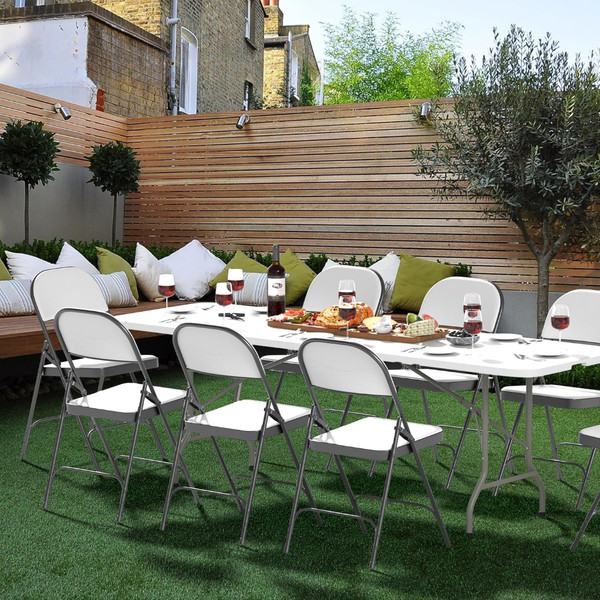 Изображение товара Стол складной Sundays AC-Z240C 240x74x74 (белый, чемодан)