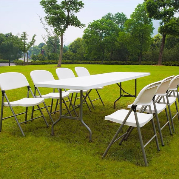 Изображение товара Стол складной Sundays AC-Z240C 240x74x74 (белый, чемодан)