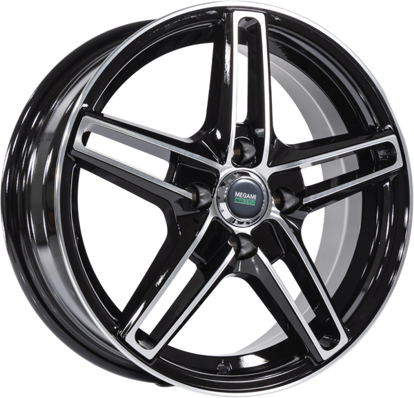 Изображение товара Литой диск Megami MGM-17FF 15x6" 4x100мм DIA 60.1мм ET 50мм BKF