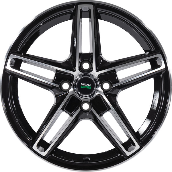 Изображение товара Литой диск Megami MGM-17FF 15x6" 4x114.3мм DIA 66.1мм ET 40мм BKF