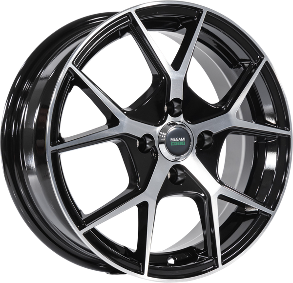 Изображение товара Литой диск Megami MGM-18FF 15x6" 4x114.3мм DIA 66.1мм ET 40мм BKF